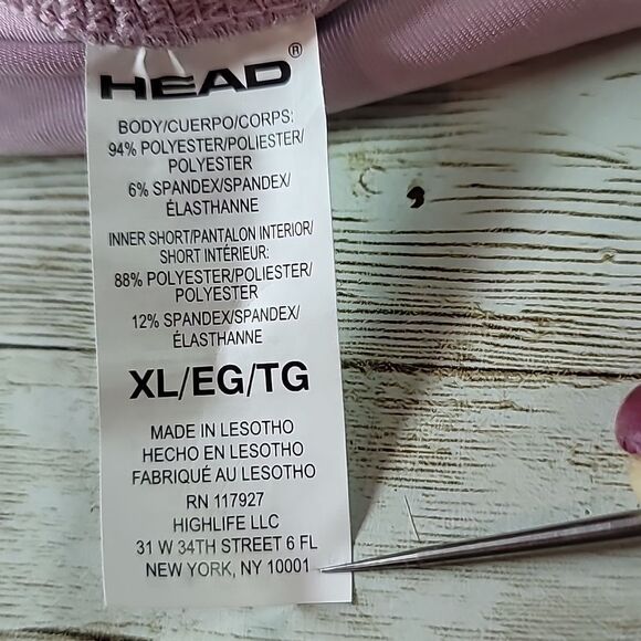 Head Mauve Shadows Tiered Ruffled Golf Tennis Lounging Skort Size XL - Picture 7 of 8